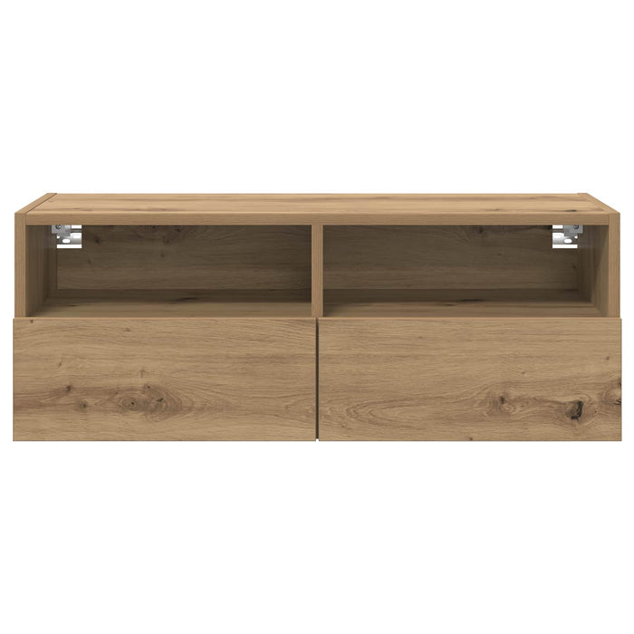 Dulap TV de perete Pe perete Stejar Artizanal 80 x 30 x 30 cm - WALTI WALTI