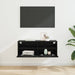 Dulap TV de perete Stejar Negru 80 x 30 x 30 cm Lemn compozit - WALTI WALTI