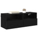 Dulapuri pentru TV Pe perete 2 pcs Stejar Negru 80 x 30 x 30 cm - WALTI WALTI