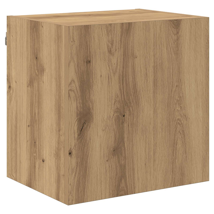 Dulap TV de perete Stejar Artizanal 40,5x30x40cm Lemn compozit - WALTI WALTI