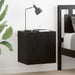 Dulap TV de perete Stejar Negru 40,5x30x40cm Lemn compozit - WALTI WALTI