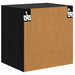 Dulap TV de perete Stejar Negru 40,5x30x40cm Lemn compozit - WALTI WALTI