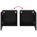 Dulap TV de perete Stejar Negru 40,5x30x40cm Lemn compozit - WALTI WALTI