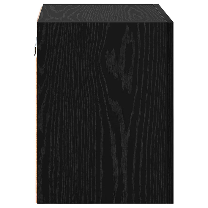 Dulap TV de perete Stejar Negru 40,5x30x40cm Lemn compozit - WALTI WALTI
