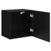 Dulapuri pentru TV Pe perete 2 pcs Stejar Negru 40,5x30x40cm - WALTI WALTI