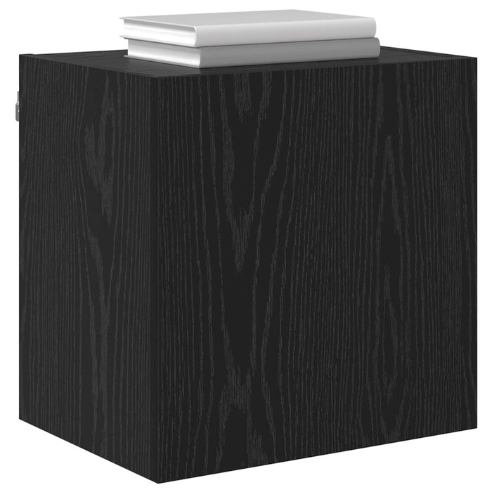 Dulapuri pentru TV Pe perete 2 pcs Stejar Negru 40,5x30x40cm - WALTI WALTI