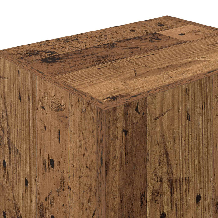 Dulap TV de perete Lemn Vechi 40,5 x 30 x 102 cm Lemn compozit - WALTI WALTI