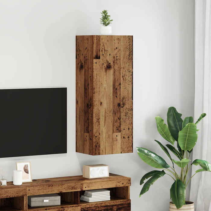 Dulap TV de perete Lemn Vechi 40,5 x 30 x 102 cm Lemn compozit - WALTI WALTI