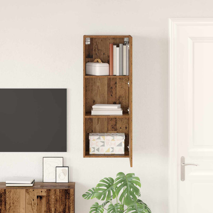 Dulap TV de perete Lemn Vechi 40,5 x 30 x 102 cm Lemn compozit - WALTI WALTI