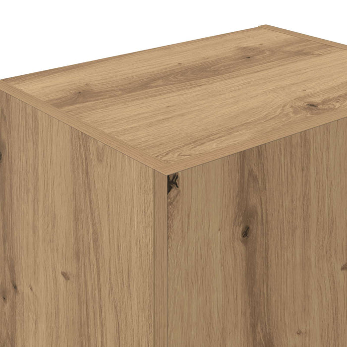 Dulap TV de perete 40,5 x 30 x 102 cm Stejar Artizanal WALTI