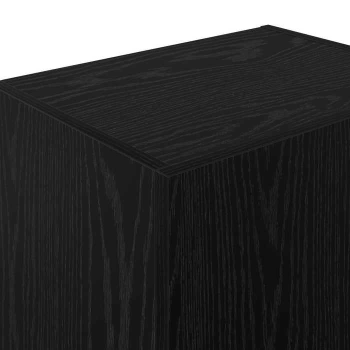 Dulap TV de perete Pe perete Stejar Negru 40,5 x 30 x 102 cm - WALTI WALTI