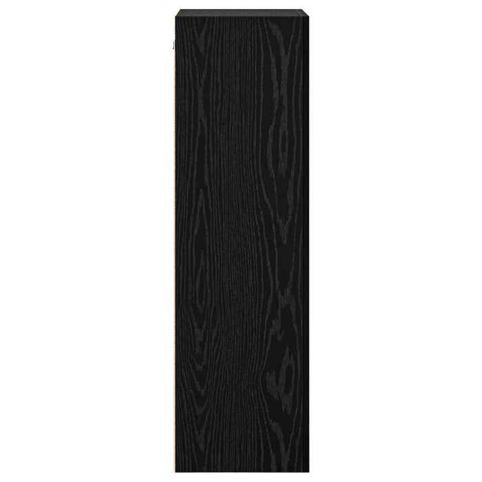 Dulap TV de perete Pe perete Stejar Negru 40,5 x 30 x 102 cm - WALTI WALTI