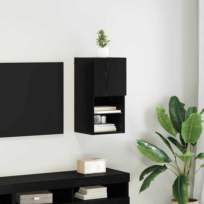 Sistem de TV montat pe perete Stejar Negru 30,5 x 30 x 60 cm - WALTI WALTI