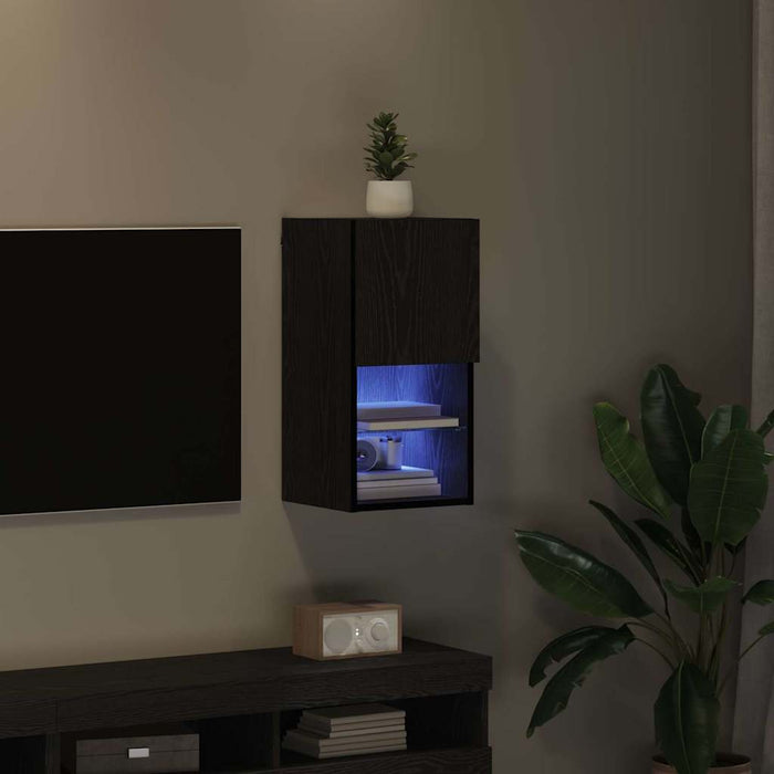 Sistem de TV montat pe perete Stejar Negru 30,5 x 30 x 60 cm - WALTI WALTI