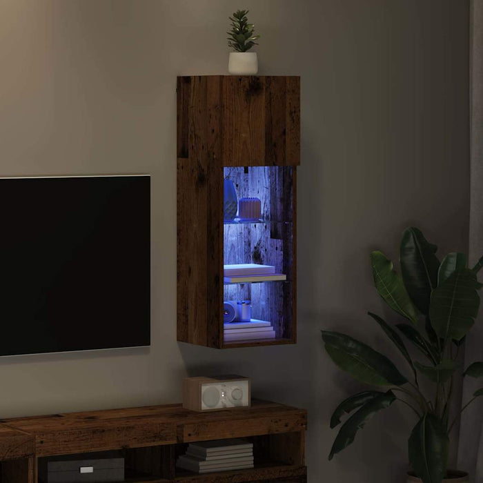 Sistem de TV montat pe perete Lemn Vechi 30,5 x 30 x 90 cm - WALTI WALTI