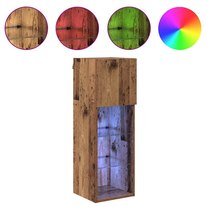 Sistem de TV montat pe perete Lemn Vechi 30,5 x 30 x 90 cm - WALTI WALTI