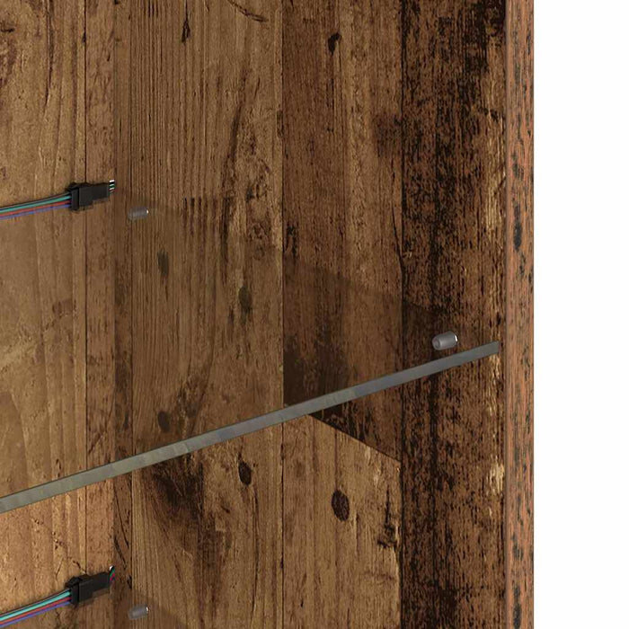 Șifonieri pentru TV montate pe perete 2 pcs Lemn Vechi - WALTI WALTI