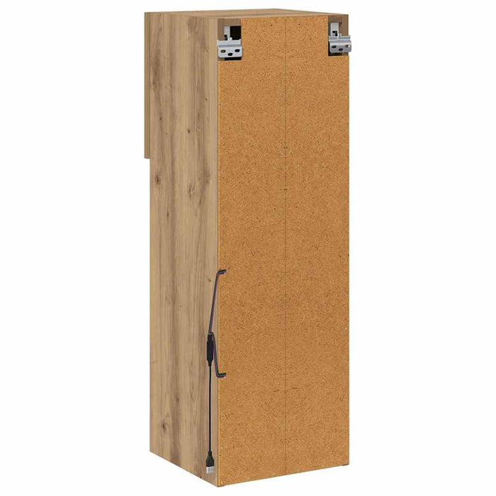 Șifonieri pentru TV montate pe perete 2 pcs Stejar Artizanal - WALTI WALTI
