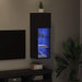 Sistem de TV montat pe perete Stejar Negru 30,5 x 30 x 90 cm - WALTI WALTI