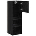 Sistem de TV montat pe perete Stejar Negru 30,5 x 30 x 90 cm - WALTI WALTI