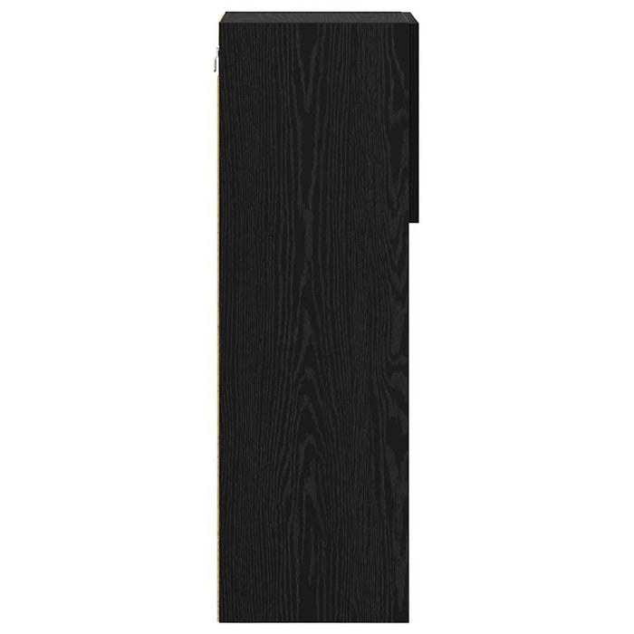 Șifonieri pentru TV montate pe perete 2 pcs Stejar Negru - WALTI WALTI