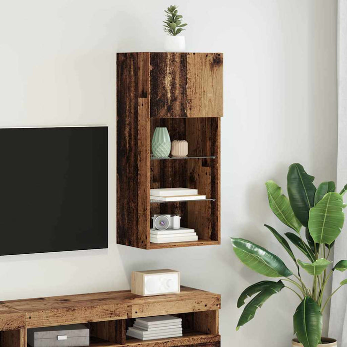 Sistem de TV montat pe perete Lemn Vechi 40,5 x 30 x 90 cm - WALTI WALTI