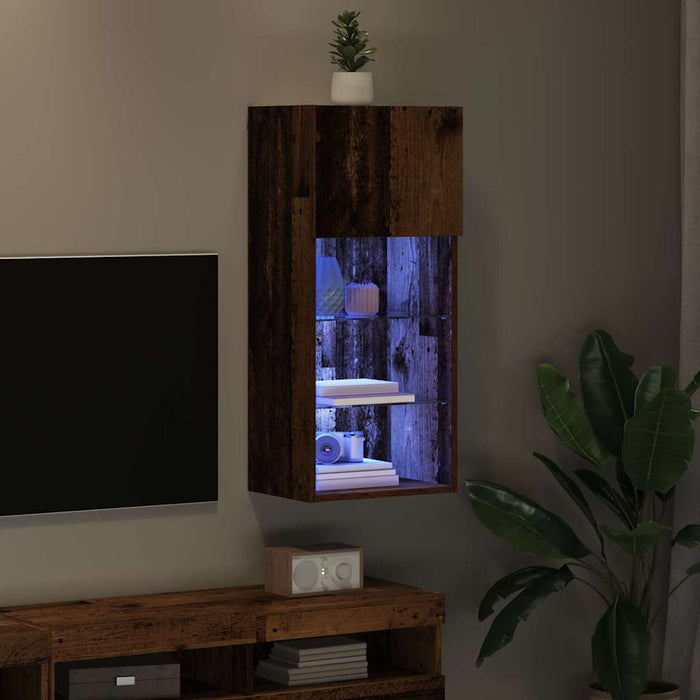 Sistem de TV montat pe perete Lemn Vechi 40,5 x 30 x 90 cm - WALTI WALTI