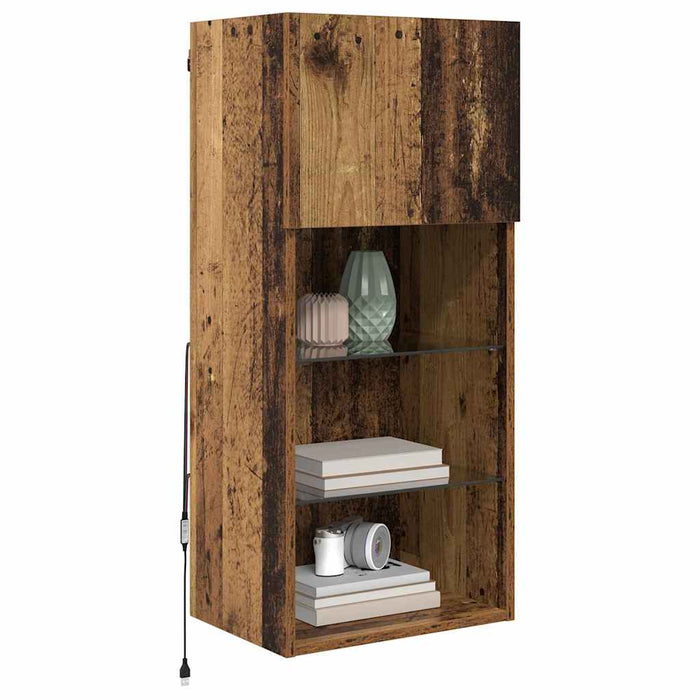 Sistem de TV montat pe perete Lemn Vechi 40,5 x 30 x 90 cm - WALTI WALTI