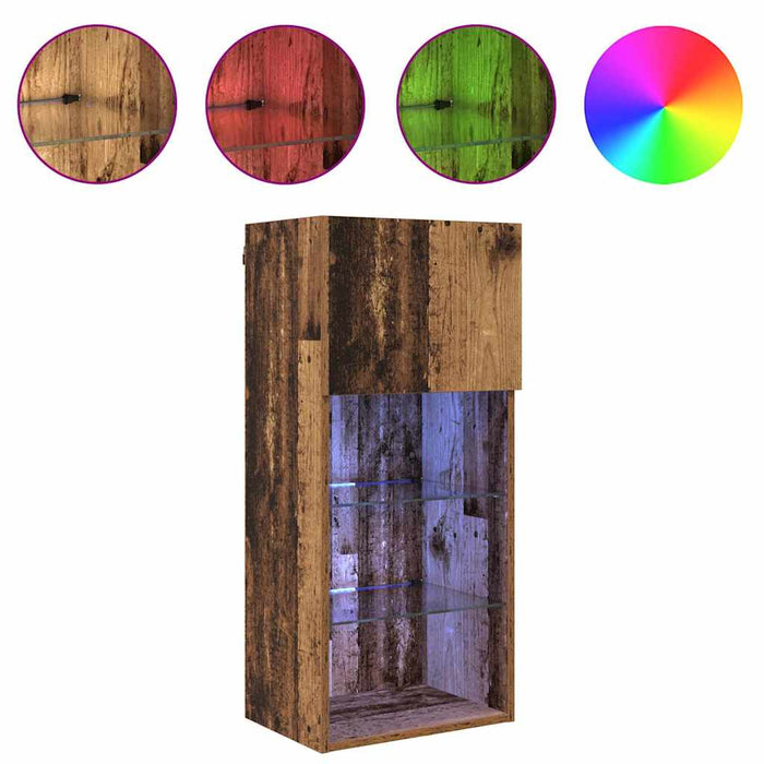 Sistem de TV montat pe perete Lemn Vechi 40,5 x 30 x 90 cm - WALTI WALTI
