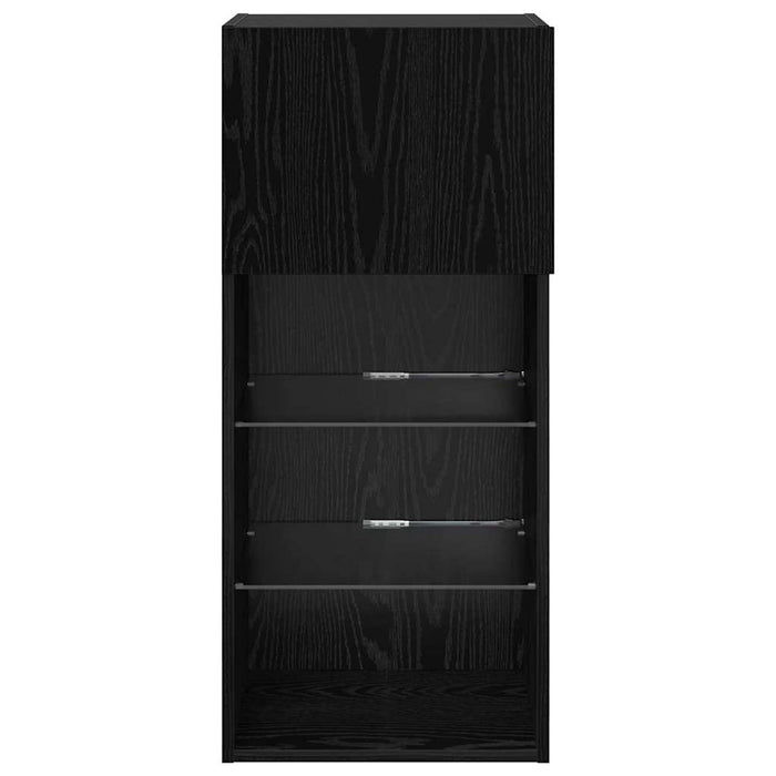 Sistem de TV montat pe perete Stejar Negru 40,5 x 30 x 90 cm - WALTI WALTI