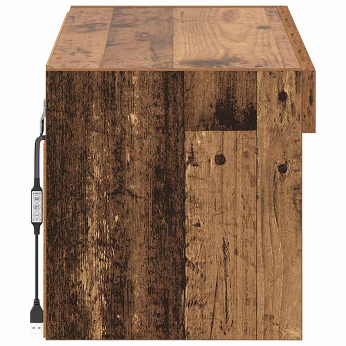 Cabinet TV Pe perete Lemn Vechi 60 x 30 x 30 cm Lemn compozit - WALTI WALTI