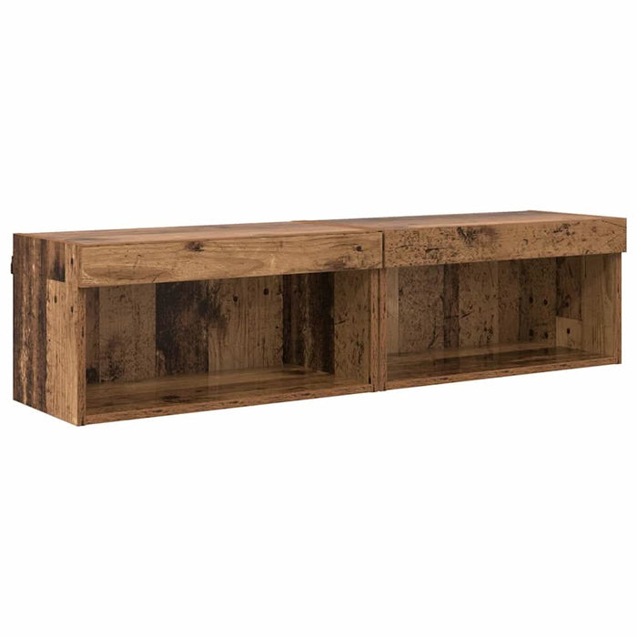 Dulapuri TV 2 pcs Lemn Vechi 60 x 30 x 30 cm Lemn compozit - WALTI WALTI