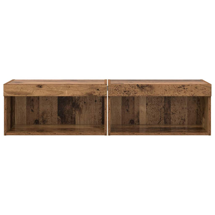 Dulapuri TV 2 pcs Lemn Vechi 60 x 30 x 30 cm Lemn compozit - WALTI WALTI