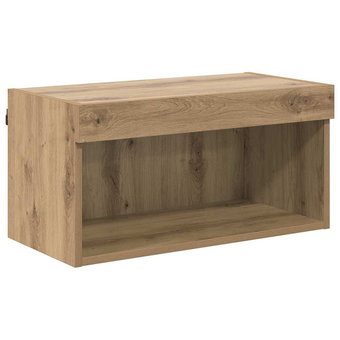Cabinet TV Stejar Artizanal 60 x 30 x 30 cm Lemn compozit - WALTI WALTI