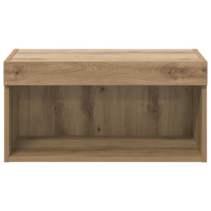 Cabinet TV Stejar Artizanal 60 x 30 x 30 cm Lemn compozit - WALTI WALTI