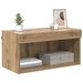 Cabinet TV Stejar Artizanal 60 x 30 x 30 cm Lemn compozit - WALTI WALTI