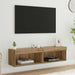 Dulapuri TV Pe perete 2 pcs Stejar Artizanal 60 x 30 x 30 cm - WALTI WALTI