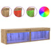 Dulapuri TV Pe perete 2 pcs Stejar Artizanal 60 x 30 x 30 cm - WALTI WALTI