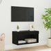 Cabinet TV Pe perete Stejar Negru 60 x 30 x 30 cm Lemn compozit - WALTI WALTI