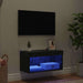 Cabinet TV Pe perete Stejar Negru 60 x 30 x 30 cm Lemn compozit - WALTI WALTI