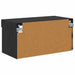 Cabinet TV Pe perete Stejar Negru 60 x 30 x 30 cm Lemn compozit - WALTI WALTI
