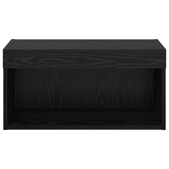 Cabinet TV Pe perete Stejar Negru 60 x 30 x 30 cm Lemn compozit - WALTI WALTI