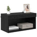 Cabinet TV Pe perete Stejar Negru 60 x 30 x 30 cm Lemn compozit - WALTI WALTI