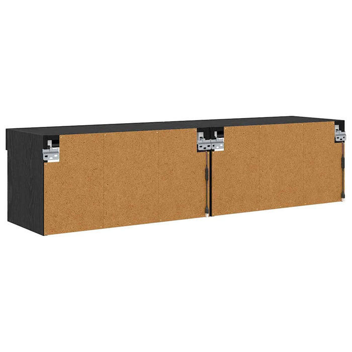 Dulapuri TV 2 pcs Stejar Negru 60 x 30 x 30 cm Lemn compozit - WALTI WALTI