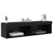Dulapuri TV 2 pcs Stejar Negru 60 x 30 x 30 cm Lemn compozit - WALTI WALTI