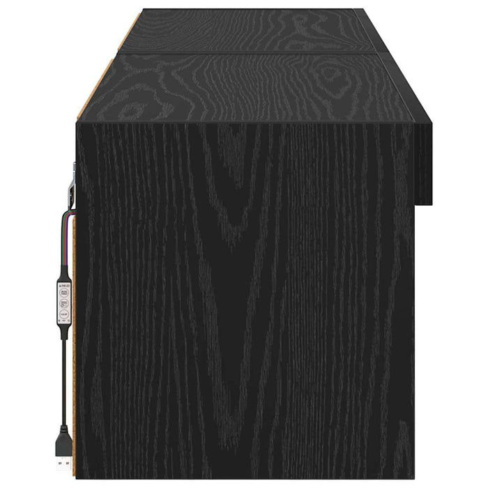 Dulapuri TV 2 pcs Stejar Negru 60 x 30 x 30 cm Lemn compozit - WALTI WALTI