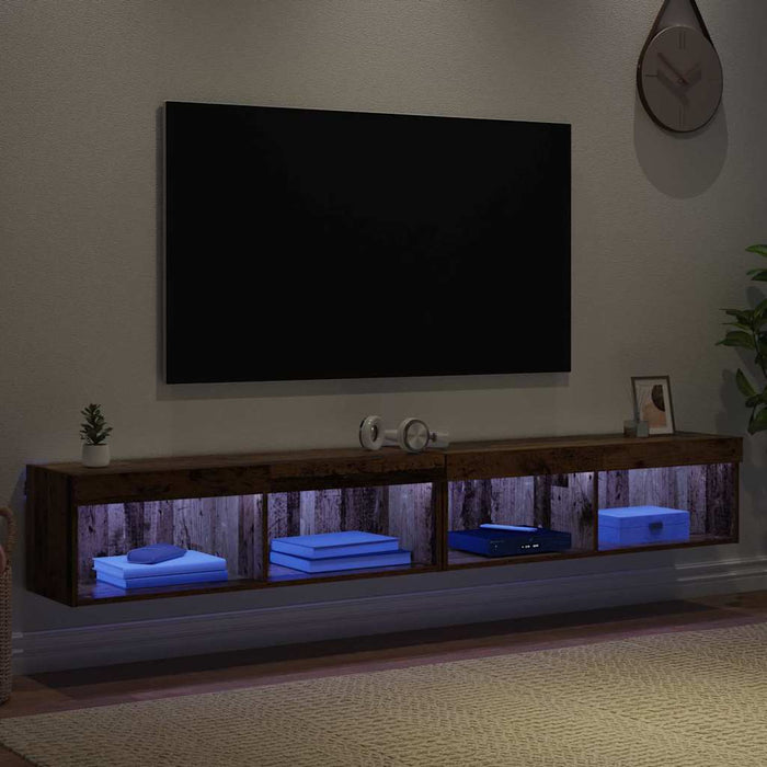 Dulapuri pentru TV Panama 2 pcs Lemn vechi 100 x 30 x 30 cm - WALTI WALTI