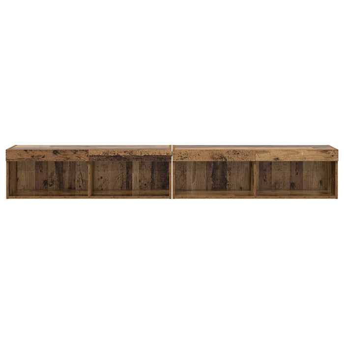 Dulapuri pentru TV Panama 2 pcs Lemn vechi 100 x 30 x 30 cm - WALTI WALTI