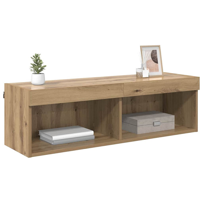 Dulap TV de perete Panama Stejar Artizanal 100 x 30 x 30 cm - WALTI WALTI