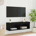 Dulap TV de perete Panama Stejar Negru 100 x 30 x 30 cm - WALTI WALTI